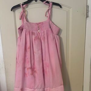 Gianni Bini Blush Pink Smocked Camisole Dress